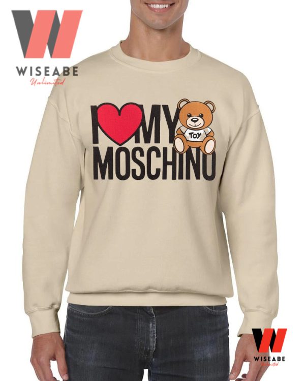 Cheap I Love Moschino Teddy Bear T Shirt, Moschino T Shirt Women