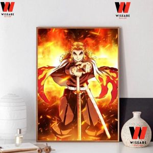 Cheap Kimetsu No Yaiba Demon Slayer Kyojuro Rengoku Poster