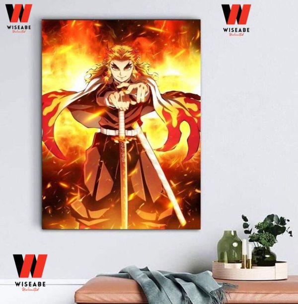 Cheap Kimetsu No Yaiba Demon Slayer Kyojuro Rengoku Poster