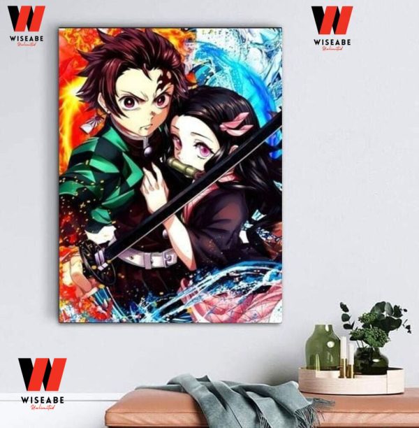 Cheap Kimetsu No Yaiba Demon Slayer Tanjiro And Nezuko Poster