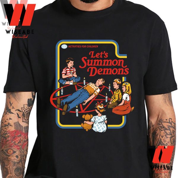 Cheap Lets Summon Demons T Shirt, Halloween Gifts For Adults