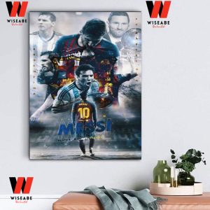 Cheap M10 Barcelona And Argentina Captain Messi Poster For Fan