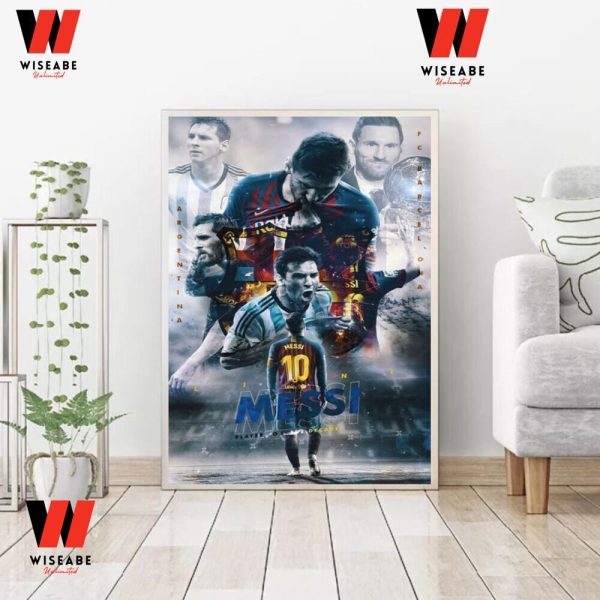 Cheap M10 Barcelona And Argentina Captain Messi Poster For Fan