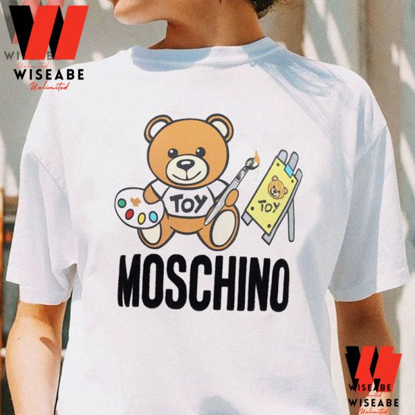 Cheap Moschino Teddy Bear Artist T Shirt , Moschino Sweatshirt