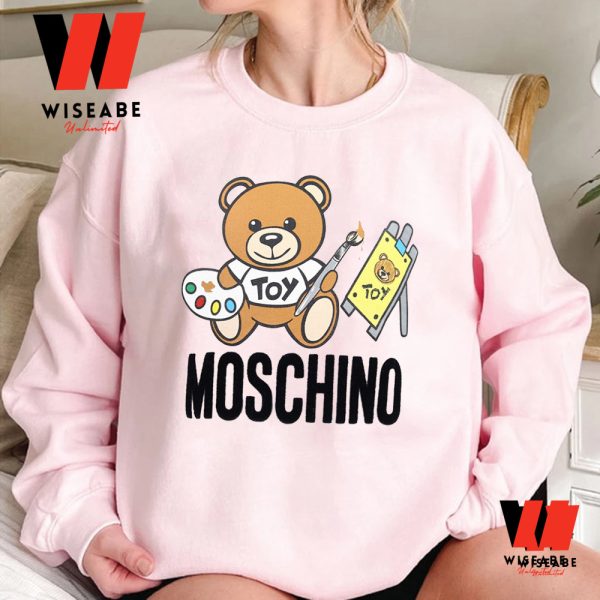 Cheap Moschino Teddy Bear Artist T Shirt , Moschino Sweatshirt