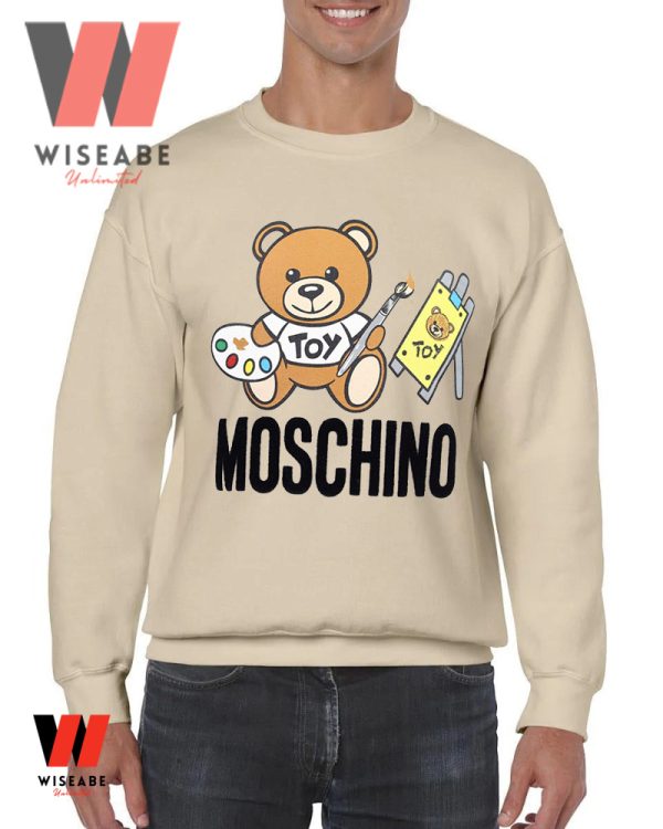 Cheap Moschino Teddy Bear Artist T Shirt , Moschino Sweatshirt