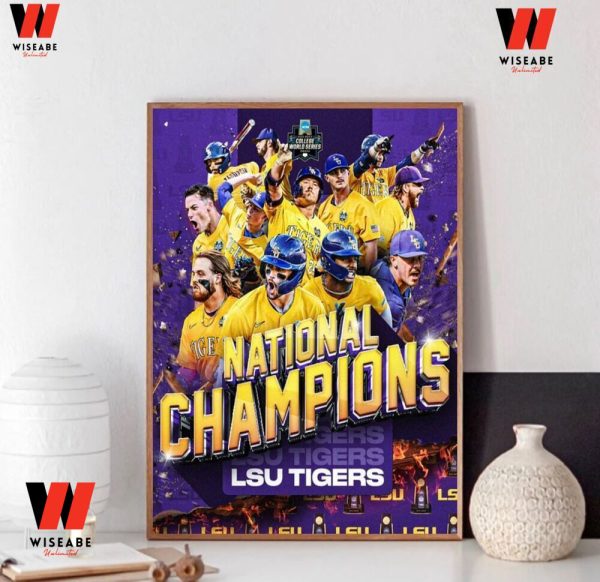 Cheap NCAA Baseball Lsu Tigers National Championships Poster