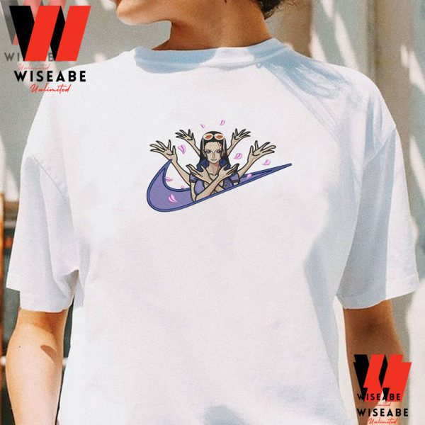 Cheap Nico Robin One Piece Nike Embroidered Sweatshirt, Anime Embroidered Shirt