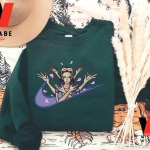 Cheap Nico Robin One Piece Nike Embroidered Sweatshirt, Anime Embroidered Shirt