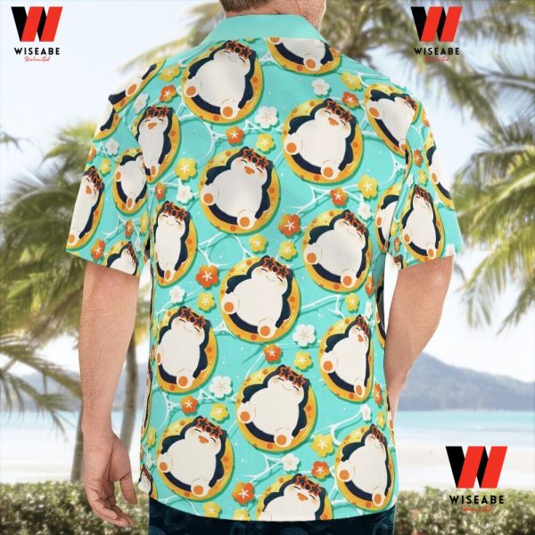 Cheap Snorlax On The Beach Pokemon Hawaiian Shirt, Snorlax Merchandise