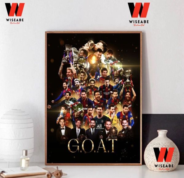 Cheap The Great Career Of Goat Messi Poster