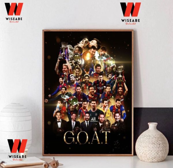 Cheap The Great Career Of Goat Messi Poster