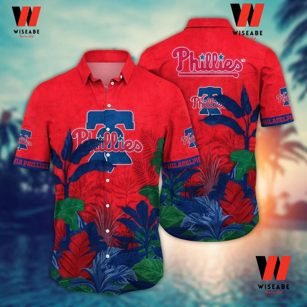 Cheap Tropical Flowers Phialadelphia Phillies Hawaiian Shirt