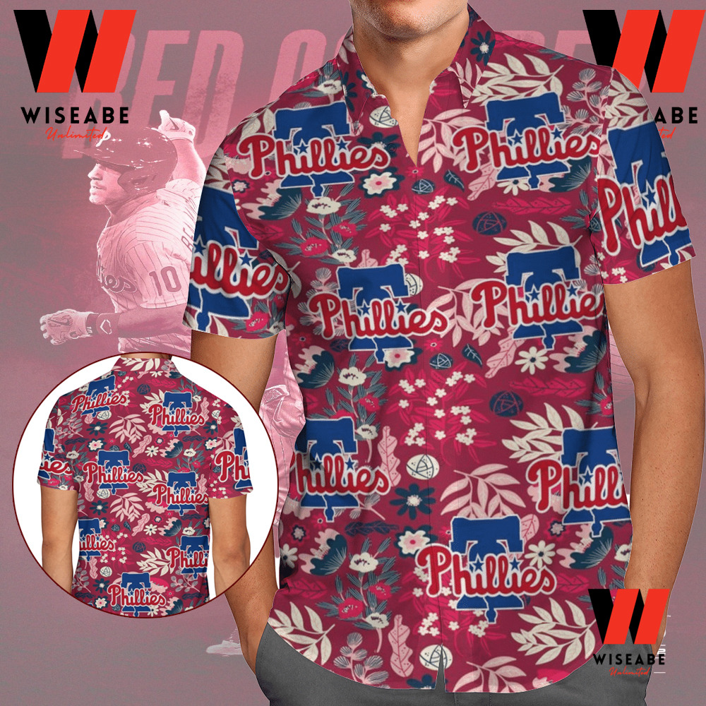 Cheap Blue Beach Philadelphia Phillies Hawaiian Shirt - Wiseabe Apparels