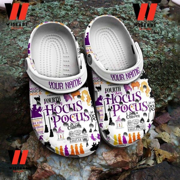 Custom Name Hocus Pocus Disney Halloween Crocs, Personalized Halloween Gifts