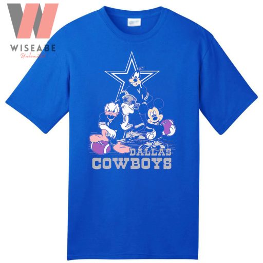 Cheap Disney And Royal Blue Dallas Cowboys Shirt, Dallas Cowboys Merch