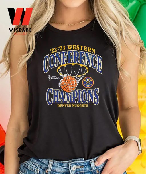 Cheap NBA Playoffs 2023 Denver Nuggets Western Conference Champions Shirt