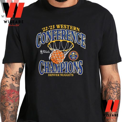 Cheap NBA Playoffs 2023 Denver Nuggets Western Conference Champions Shirt