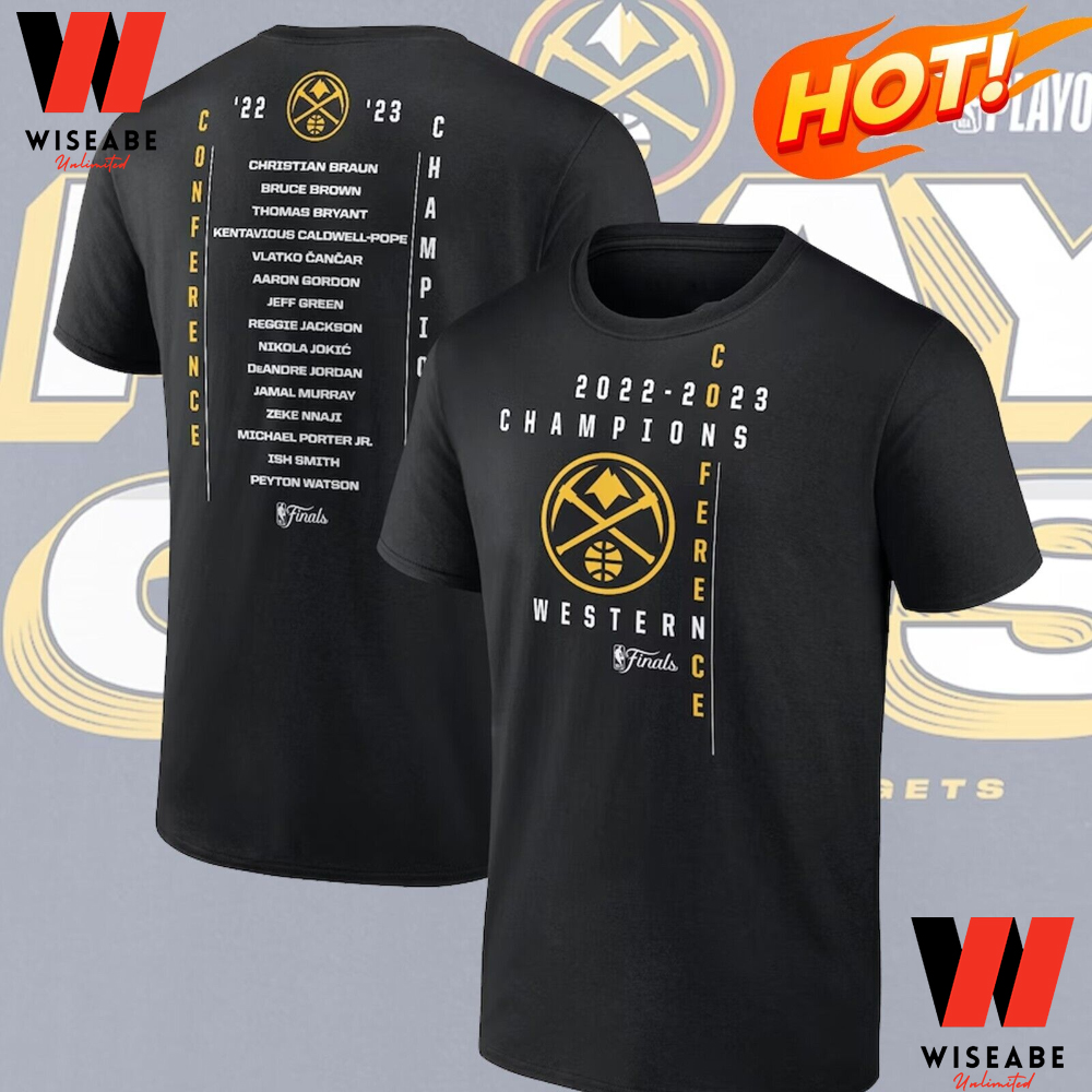 Hot NBA Playoffs 2023 Denver Nuggets Western Conference Champions Shirt