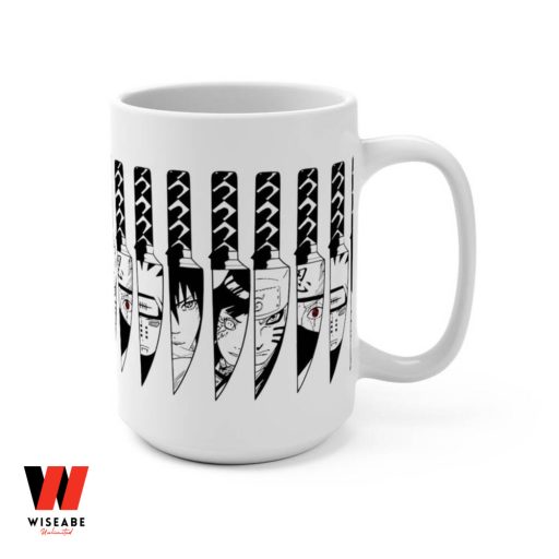 Japanese Knife Characters Face Of Anime Naruto Mug, Gifts For Naruto Fans