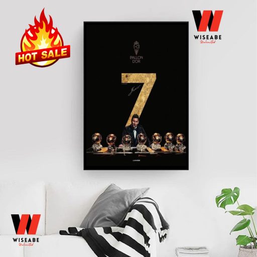 Hot 7 Golden Balls Messi Poster