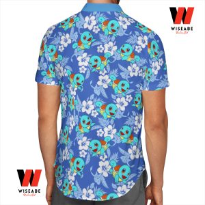 Cheap Tropical Flowers Squirtle Pokemon Hawaiian Shirt, Squirtle Shirt