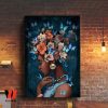 Butterfly Pot Head Black Woman Wall Art Poster, Birthday Gifts For A Black woman