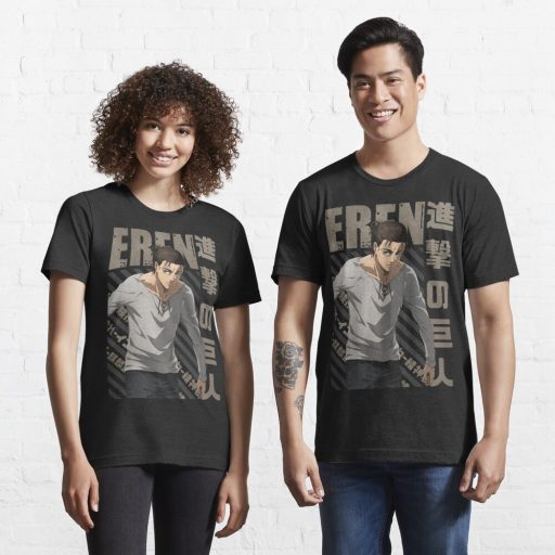 Shingeki no Kyojin Eren Yeager Jaeger Essential T-Shirt, Attack On Titan Graphic Tees