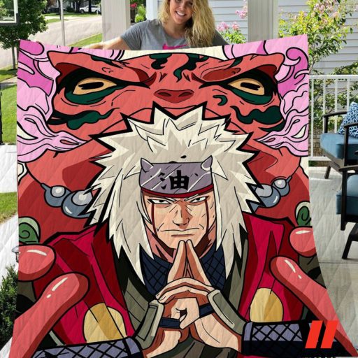 Unique Jiraiya And The Magic Frog Anime Naruto Blanket Fleece Blanket, Cool Naruto Gifts