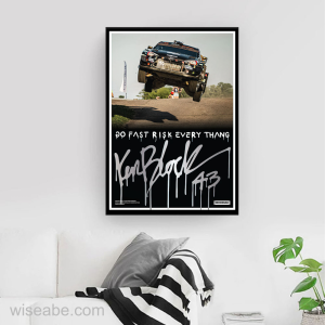 Hoonigan Go Fast Risk Everything Ken Block Signed Poster