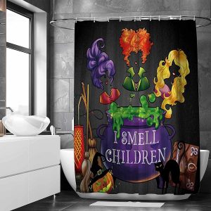 Best Halloween Disney Decoration Hocus Pocus Shower Curtain 