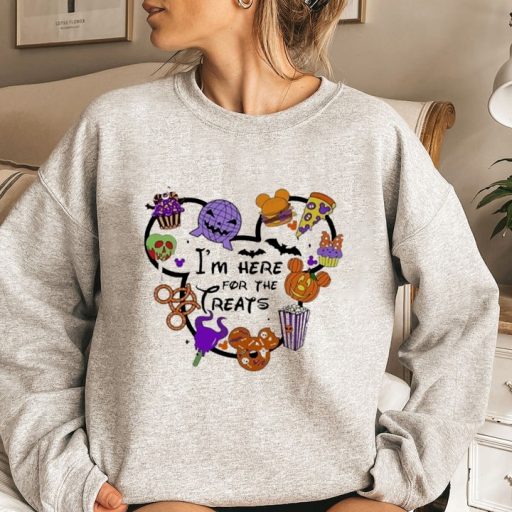 Mickey Im Here For The Treats Disney Halloween Sweatshirt