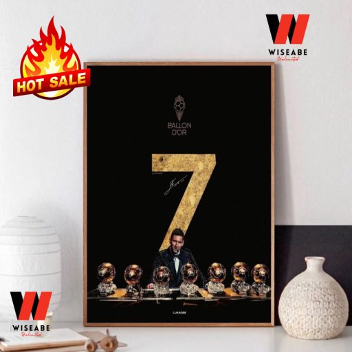 Hot 7 Golden Balls Messi Poster