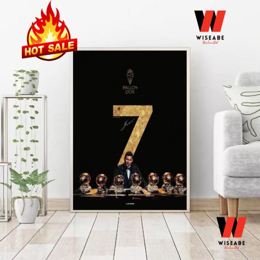 Hot 7 Golden Balls Messi Poster