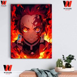 Hot Demon Slayer Sun Breathing Tanjiro Poster, Demon Slayer Poster