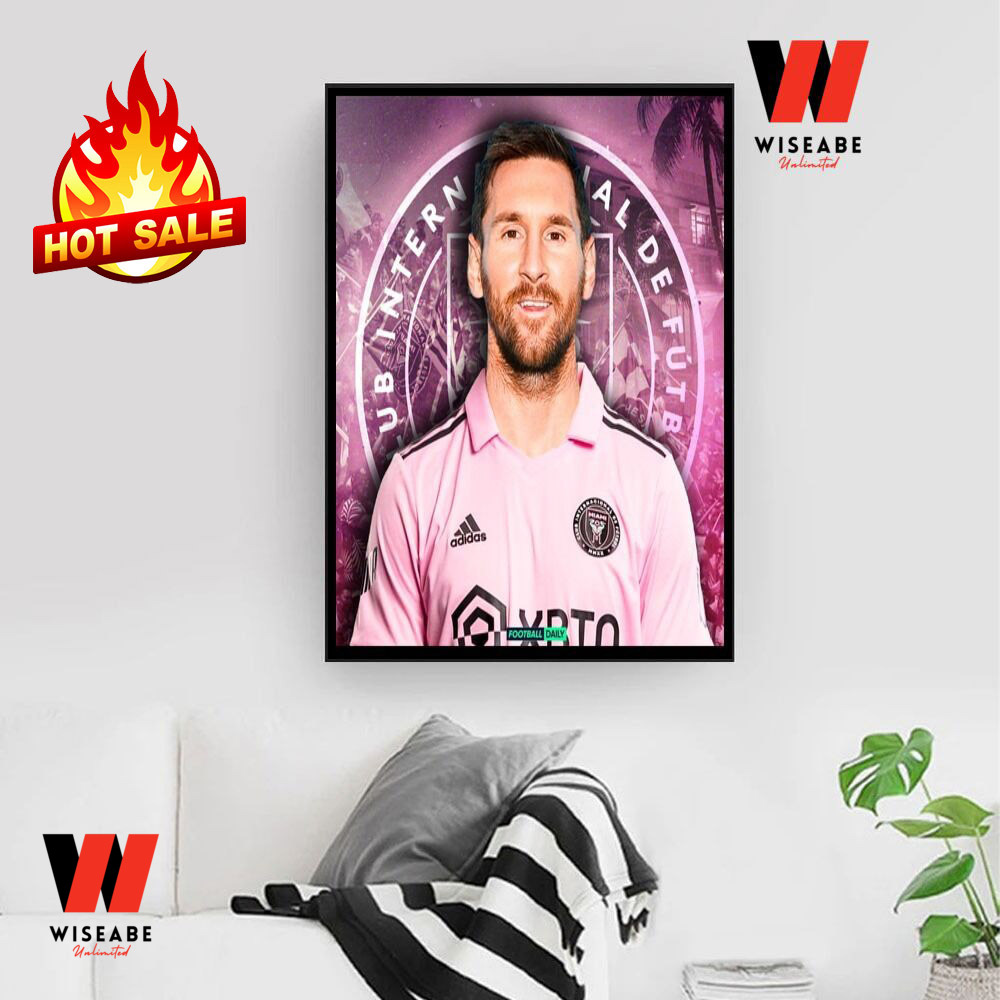 Inter Miami Lionel Messi Soccer Poster 18x12 Inches