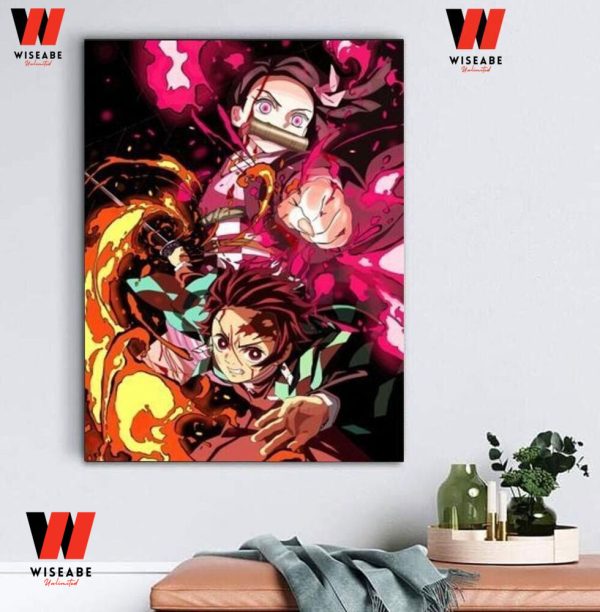 Hot Kimetsu No Yaiba Demon Slayer Tanjiro And Nezuko Poster