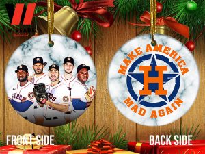 Made American Mad Again Houston Astro Ceramic Christmas Ornament