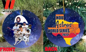 MLB Baseball Houston Astros World Series Christmas Ornament These the baseball Christmas ornaments are the perfect way to show your holiday spirit, and they're sure to bring a smile to everyone's face, they are not just only Baseball Christmas decorations but also Christmas gifts for your family, friends, your loved ones who are MLB baseball lovers. You can celebrate a wonderful Christmas with Houston Astros Ornaments. These MLB Christmas ornaments are cheaper than any store on Internet with high quality. Our cute Houston Astros Christmas Ornaments  have "MLB Baseball Houston Astros World Series Champs 2022" design on ceramic ornaments in three shape: Christmas star ornament; Christmas circle ornament; heart shaped ornaments. Let's check out Cheap Houston Astros World Series Champions 2022 Christmas Ornament now to make your Christmas merry and bright. Our MLB Baseball Houston Astros ornaments are perfect way to add some holiday cheer to your home.