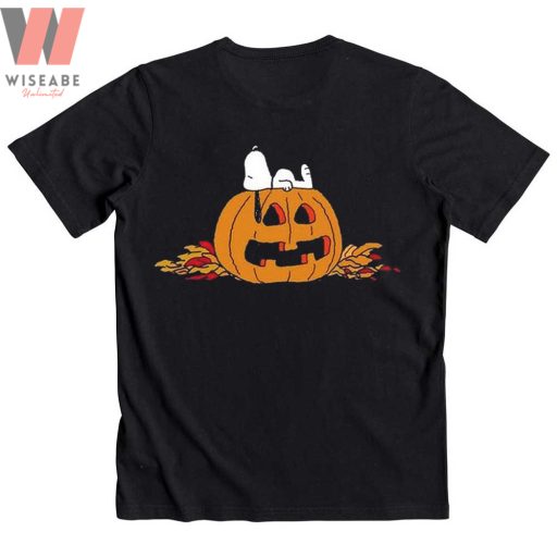 Unique Snoopy Lying On Pumpkin Peanuts Halloween Shirt