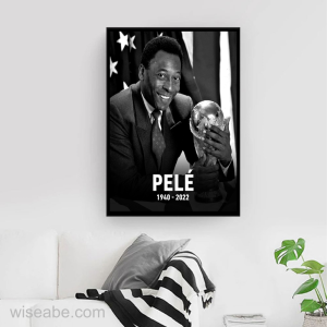 Rest In Peace Lengend Of Brazil Football Pele Canvas Poster