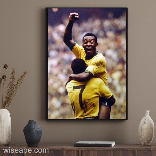 Brazil Football Legend Pele Poster