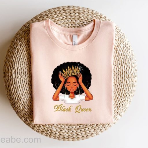 Melanin Black Queen Black History Month T Shirt