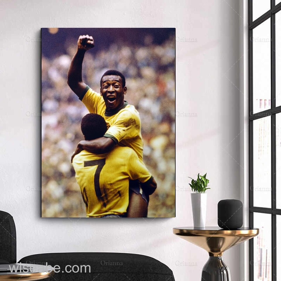 Brazil Football Legend Pele Poster - Wiseabe Apparels