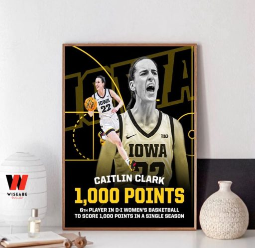 Basketball Big 10 Iowa Hawkeyes Caitlin Clark Poster Wall Art