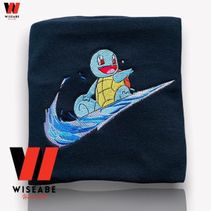 Embroidered Squirtle Nike Pokemon Anime Hoodie