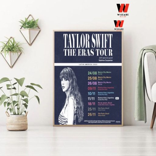 Hot Taylor Swift The Eras Tour Latin America 2023 Poster, Buenos Aires The Eras Tour Poster