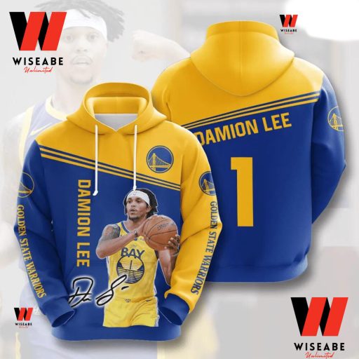Cheap Damion Lee NBA Basketball Golden State Warriors Hoodie, Golden State Warriors Gifts For Father