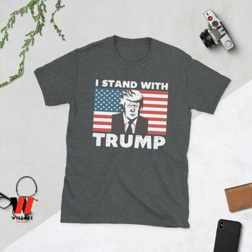 Cheap Trump Free I Stand With Trump Mens Shirt