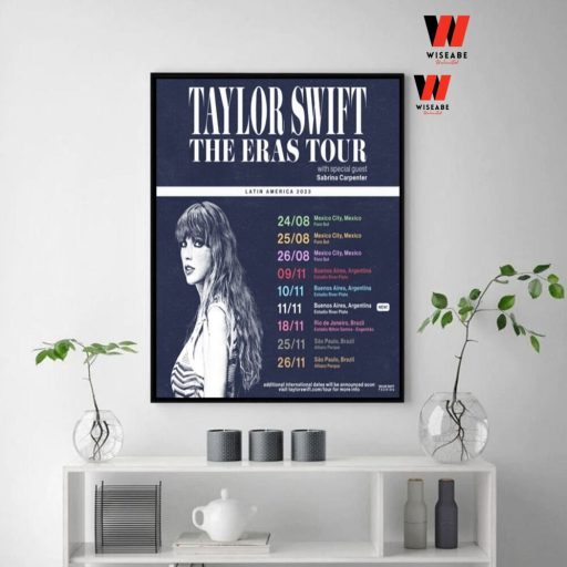 Hot Taylor Swift The Eras Tour Latin America 2023 Poster, Buenos Aires The Eras Tour Poster